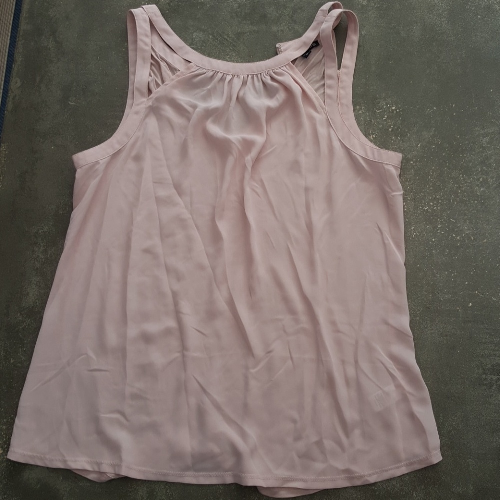 A light pink sheer shirt